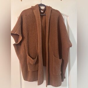 Aerie Women’s Tan Cardigan/poncho Sweater